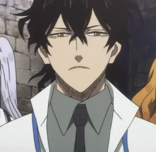 🌟 Yami Sukehiro Black Clover Аниме, Манга, Чёрный Клевер, Ями Сукехиро, Капитан, Чёрные Быки telegram sticker