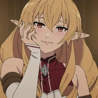 🥰 Anime, Elf, Tóc vàng, Cô gái anime telegram sticker