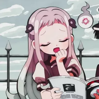 😌 Nene Yashiro Toilet-bound Hanako-kun anime, manga, girl, cute, cartoon, kawaii telegram sticker