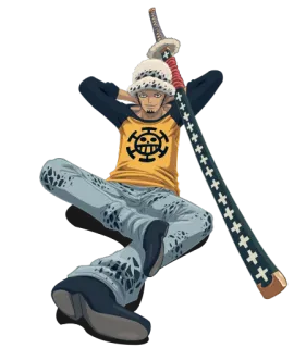 😌 Trafalgar Law One Piece Trafalgar Law, One Piece, Anime, Pirate, Épée, Personnage, Manga telegram sticker
