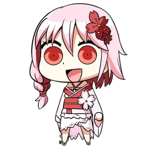 😀 Anime, Chibi, Fofo, Personagem, Kawaii whatsapp sticker