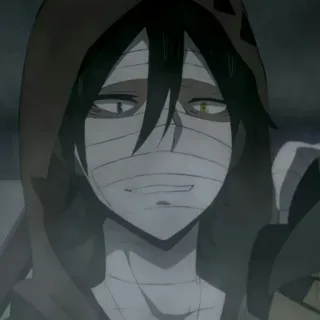 🩸 Zack Angels of Death anime, character, manga, zack, angel of death, bandage telegram sticker