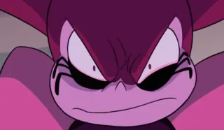 😡 Spinel Steven Universe cartoon, angry, villain, pink, Spinel whatsapp sticker