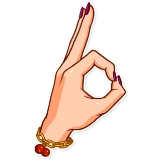 👌 gesto mano, símbolo ok, pegatina telegram sticker