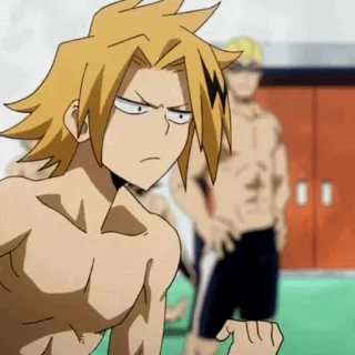 ⚡️ Denki Kaminari My Hero Academia Anime, My Hero Academia, Denki Kaminari, Personaje whatsapp sticker