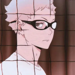 🍤 Kei Tsukishima Haikyuu!! Anime, Haikyuu, Kei Tsukishima, Voli, Karakter telegram sticker