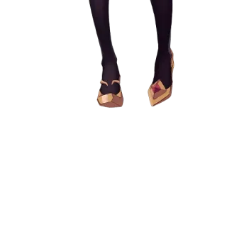 👙 shoes, heels, footwear, legs, gold, fashion whatsapp sticker