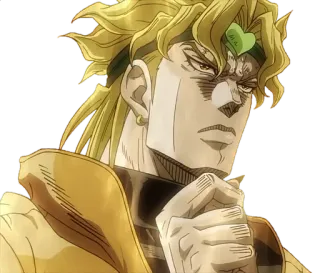 🤔 Dio Brando JoJo's Bizarre Adventure Anime, Bösewicht, Dio, Jojo, Bizarre Abenteuer, Manga whatsapp sticker