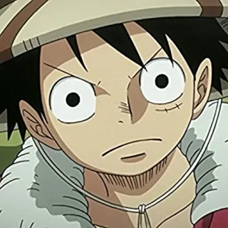 🔥 Monkey D. Luffy One Piece Anime, One Piece, Luffy, Monkey D. Luffy, Chapéu de Palha, Pirata telegram sticker