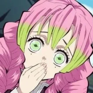 🍡 Mitsuri Kanroji Demon Slayer Anime, Manga, Demon Slayer, Mitsuri Kanroji, Pilastro dell'Amore, Capelli rosa, Ragazza anime, Personaggio whatsapp sticker