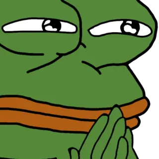 🧐 Pepe the Frog meme, frog, pepe, smug, internet meme telegram sticker