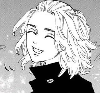 🗝 anime, manga, smile, happy, character telegram sticker