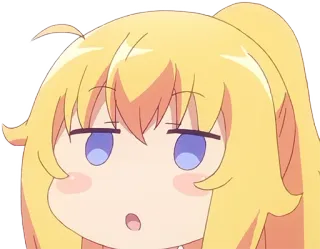 😮 애니메이션, 귀여운, 소녀, 만화, 표정 telegram sticker