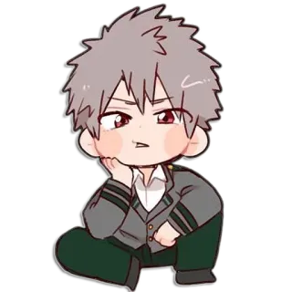 🤔 Katsuki Bakugo My Hero Academia anime, manga, my hero academia, bakugo, katsuki bakugo, fanart, sticker telegram sticker