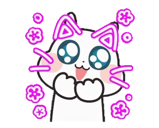 🐱 cat, cute, animal, cartoon, adorable, sticker, kawaii telegram sticker