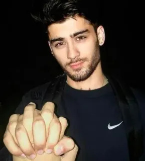 👑 Zayn Malik Sänger, Promi, Porträt, gutaussehend, Mann, Person telegram sticker