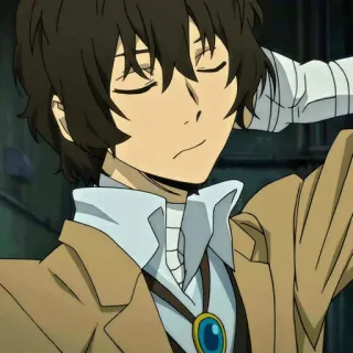 🖤 Osamu Dazai Bungou Stray Dogs Anime, Dazai, Bungou Stray Dogs, Manga, Charakter, Osamu Dazai whatsapp sticker
