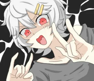 🤟 Animé, Manga, Dessin animé, Personnage, Oeuvre d'art, Illustration whatsapp sticker
