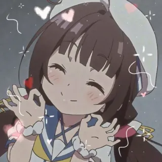 💗 Anime, Chica, Lindo, Dibujos animados, Kawaii telegram sticker
