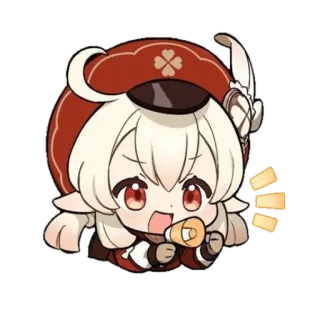 💥 Klee Genshin Impact Klee, Genshin Impact, Spiel, Aufkleber, süß, Anime telegram sticker
