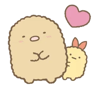 🍞 귀여운, 카와이, 스밋코구라시, 캐릭터, 동물, 하트 whatsapp sticker