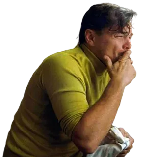 🚬 Leonardo DiCaprio aktor, pria, selebriti, berpikir, kontemplatif telegram sticker