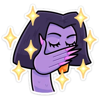 🫢 Frau, Facepalm, Schock, Enttäuschung, Mund bedecken, Cartoon, Peinlichkeit telegram sticker