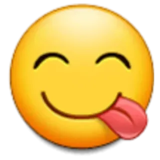 😋 emoji, smiley, happy, tongue, playful telegram sticker
