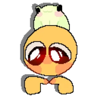 🐸 Emoji, Lindo, Kawaii, Rana, Arte digital, Pixel art telegram sticker