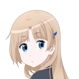 🍙 Anime, Desenho animado, Garota, Fofa, Personagem, Retrato telegram sticker