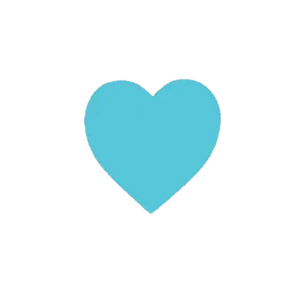 🩵 corazón, amor, cian, pegatina whatsapp sticker