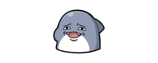 🦈 Dessin animé, Personnage, Autocollant, Mignon, Animal telegram sticker