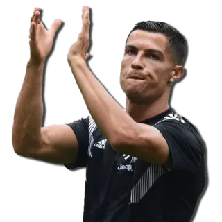 👏 Cristiano Ronaldo voetbal, sporter, atleet, beroemdheid, Ronaldo telegram sticker