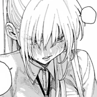 🎧 Anime, Manga, Fille, Rougir, Embarrassé(e), Personnage, Illustration telegram sticker