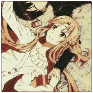 ❣ Asuna Yuuki Sword Art Online Anime, Coppia, Personaggi, Sword Art Online, Asuna Yuuki, Romance telegram sticker
