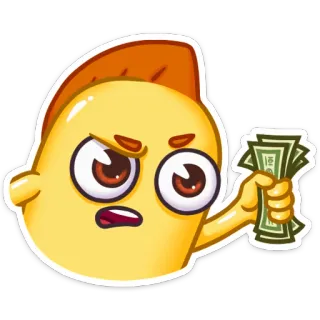 💵 Geld, Reichtum, Bargeld, Emoji, Cartoon, Finanzen whatsapp sticker