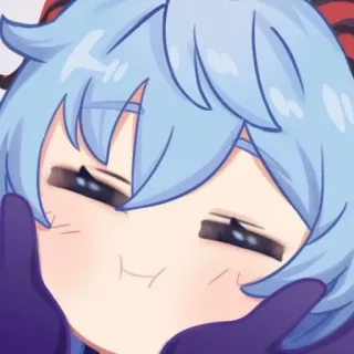 🏖 Ganyu Genshin Impact anime, cartoon, game, cute, ganyu, genshin impact, video game telegram sticker