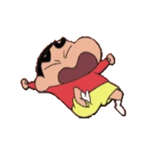 😭 Shin-chan Nohara Crayon Shin-chan crayon shin-chan, anime, cartoon, character, fanart, sticker telegram sticker