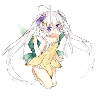 💛 anime, fairy, girl, manga, cute, fantasy telegram sticker