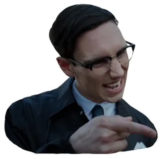 😬 Edward Nygma Gotham гotham, риддлер, эдвард нигма, злодей, dc comics telegram sticker