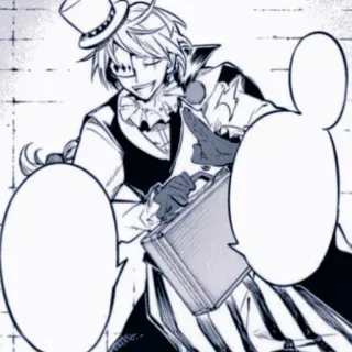 🥜 Anime, Klaun, Manga, Postać telegram sticker