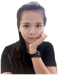 😐 wanita, orang, potret, selfie, perempuan, jam tangan, kaos hitam whatsapp sticker