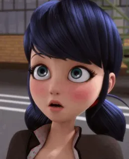 ☺️ Marinette Dupain-Cheng Miraculous: Tales of Ladybug & Cat Noir Marinette, Ladybug, cartoon, animation, Miraculous Ladybug, anime whatsapp sticker