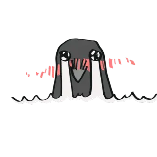 😭 weinen, pinguin, traurig, süß, tier, cartoon telegram sticker
