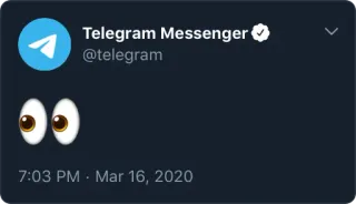 👀 Telegram Messenger
@telegram telegram, messenger, social media, communication, eyes telegram sticker