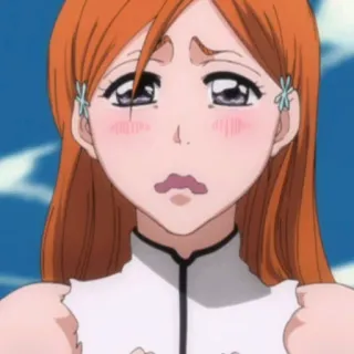 🥺 Orihime Inoue Bleach anime, cartoon, character, orihime inoue, bleach telegram sticker