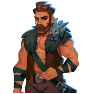 🤦‍♂️ personagem, avatar, jogo, coelho, guerreiro, lutador, homem telegram sticker
