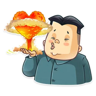 김정은 telegram stickers