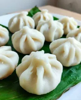 🥟 modak, indian food, dumpling, sweet, dessert, steamed, coconut, festival telegram sticker