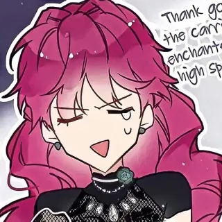 💭 Thank god the carrier enchanted high speed anime, character, manga telegram sticker